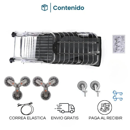 CARRO DE COMPRAS ACERO INOX