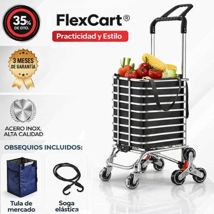 CARRO DE COMPRAS ACERO INOX