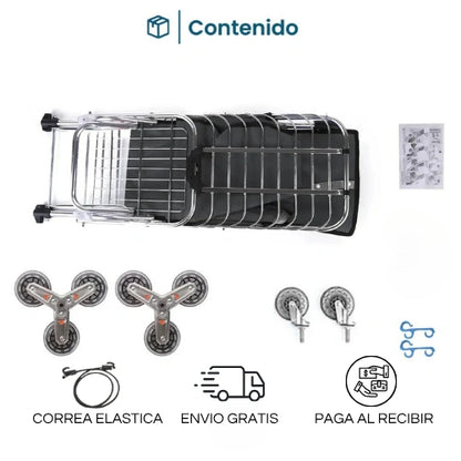 CARRO DE COMPRAS ACERO INOX